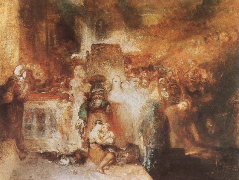 Joseph Mallord William Turner Receive baptism France oil painting art
